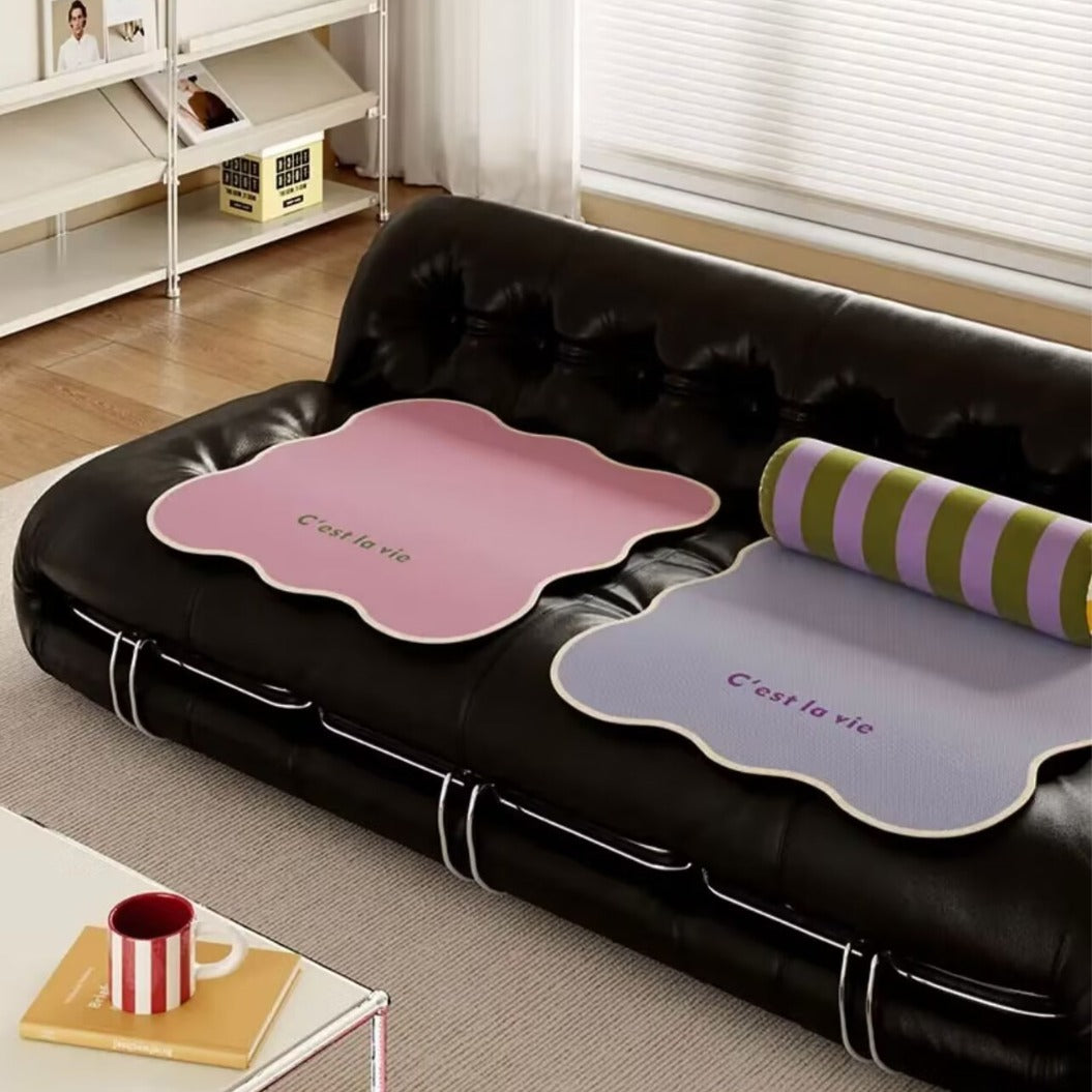 Korean Style Solid Color Ice Silk Chair Cushion for Summer Breathable Dining Office Classroom Seat Pad