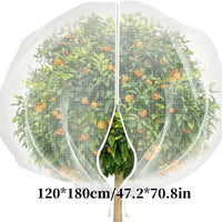 Garden Plant Insect Net Cover with Drawstring and Lock for Greenhouse Orchard Protection