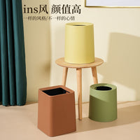Ins Style Dual-Compartment Waste Bin for Kitchen and Living Room, Large Capacity