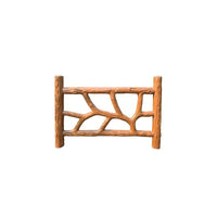 Concrete Wood-Grain Fence Panel for Garden and Landscape Edging