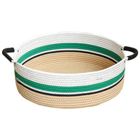 Hand-Woven Rattan Cat Bed with Scratching Board, All-Season Pet Nest with Optional Cushion