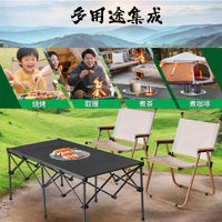 Portable IGT Aluminum Folding Table for Outdoor Grilling & Camping