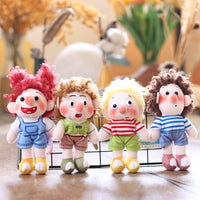 Cute Clown Boy Plush Keychain Doll Bag Charm