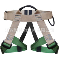 Nylon Half Body Safety Harness for Outdoor Rappelling Rock Climbing and Aerial Work
