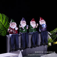 Dwarf Gnome Resin Figurines for Micro Landscape Decor