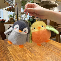 Plush Bird Animal Keychain Pendant for Bags and Keys