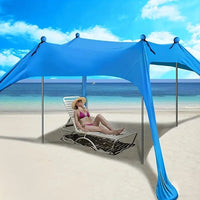 Portable Beach Sunshade Tent with UV Protection for Outdoor Camping