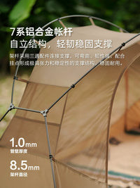 Vidaledo Floating Island Single Person Camping Tent with Mosquito Net and Lightweight Cot