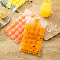 Food Grade Disposable Ice Cube Bags Self-Sealing Small Ice Trays for Homemade Ice Cubes and Passion Fruit Ice