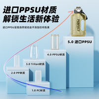 Large Capacity PPSU Water Bottle for Sports and Outdoor Activities
