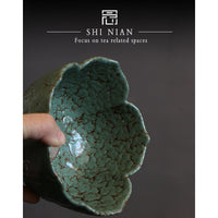 Ceramic Tea Wash Basin Water Bowl for Tea Ceremony Waste Water and Fruit Peels