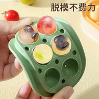 Ice Ball Maker Mold with Lid, Food-Grade Silicone Ice Cube Tray for Home Bar