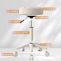 Adjustable Swivel Salon Stool with Wheels for Beauty, Hair, and Nail Technicians