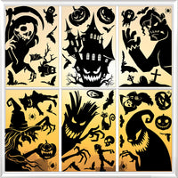 Halloween Castle Ghost Festival Window Clings Party Decor Static Stickers