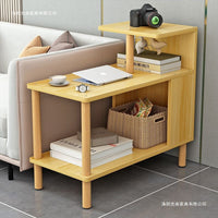 Small Side Table Nightstand with Solid Wood Legs for Bedroom Living Room