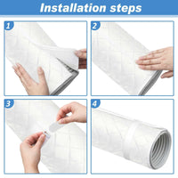 Portable AC Hose Insulation Sleeve for 5-5.9 Inch Exhaust Vent Hoses with Straps