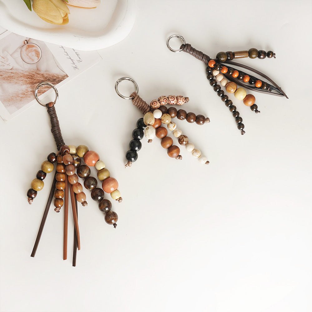 WENQI Lucky Seed Bodhi Bead Keychain Pendant Bag Charm