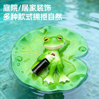 Floating Lotus Leaf Pond Ornament for Garden and Fish Tank Decoration, Durable Resin Craft