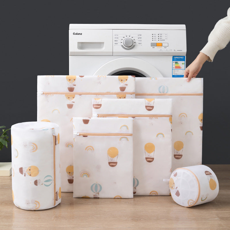 Thickened Fine Mesh Laundry Bag for Delicates and Machine Washing, Printed Underwear Bra Wash Bag