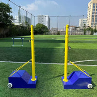 Portable Cast Iron Badminton Volleyball Tennis Net Posts with Wheels