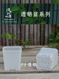 Clear Thickened Plastic Succulent Planter Pots for Seed Starting and Root Control