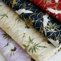 PopoHouse Japanese Style Gilded Cotton Fabric for DIY Crafts and Apparel
