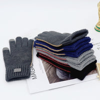Men's Winter Warm Touchscreen Gloves - Business Casual Knitted Full Finger
