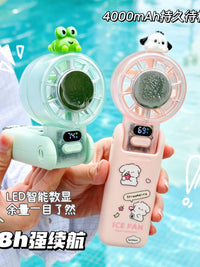 Portable Handheld Cooling Fan with Semiconductor Refrigeration, Quiet Operation for Students and Outdoor Use
