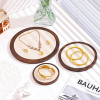Wooden Jewelry Display Tray for Necklaces Bracelets Earrings, Commercial Display Stand Photography Prop