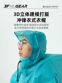 Sanfengchu 15D/40D Outdoor Hiking Raincoat with Sleeves, Lightweight & Portable Rain Poncho for Men & Women