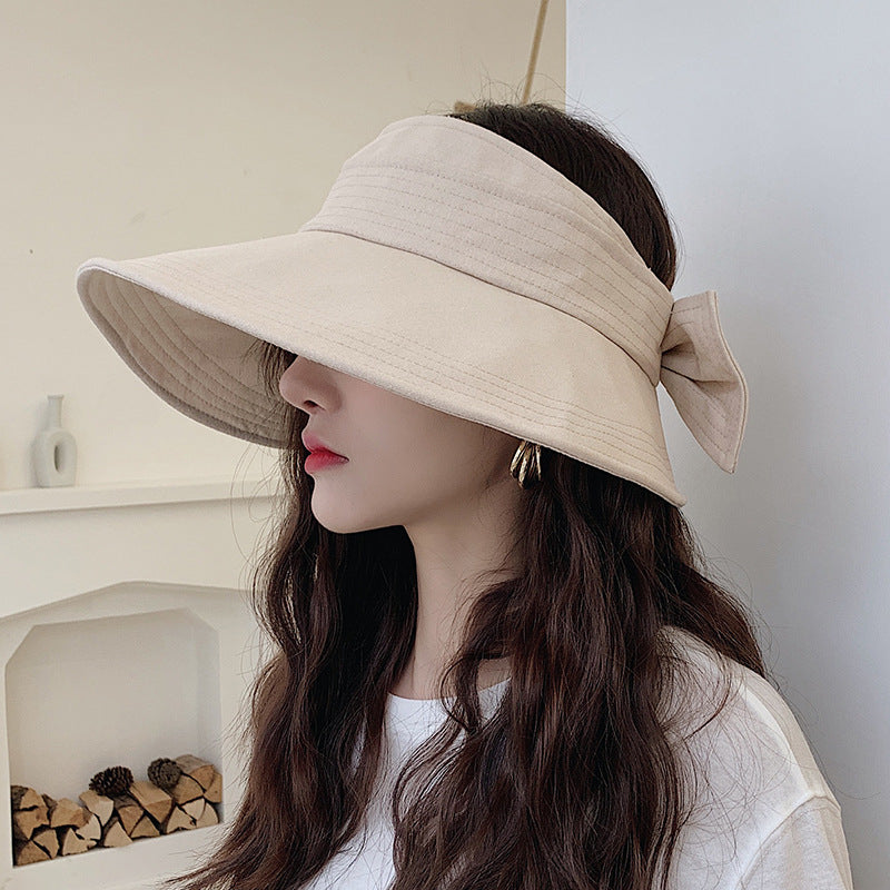 Women's Korean Style Sun Visor Hat for Outdoor Vacation and Sun Protection