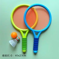 Kids' Badminton Racket Set with Tennis Balls for Outdoor Play and Parent-Child Interaction