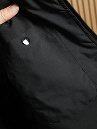 Men's Lightweight Warm 90% Duck Down Quilted Stand Collar Puffer Jacket