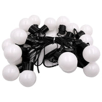 Outdoor Solar LED Globe String Lights G50 Bulbs for Camping Patio Decor