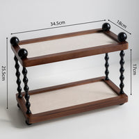 Vintage Tiered Jewelry Display Stand for Bracelets, Necklaces, and Rings