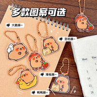 Cute Capybara Keychain Pendant for Backpacks and Keys