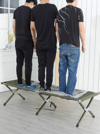 Aluminum Alloy Folding Camping Cot Portable Single Bed for Hospital Escort and Office Nap