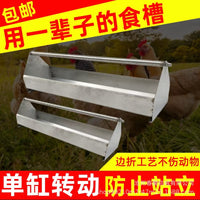 Stainless Steel Poultry Feeder Trough for Pigeons, Chickens, Ducks, Geese - Durable & Anti-Waste Design