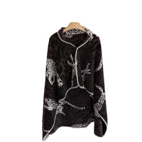 Double-Sided Lamb Fleece Casual Blanket Shawl for Home and Office