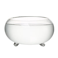 Creative Thickened Glass Fish Tank with Stand, Small Round Desktop Aquarium for Goldfish and Turtles