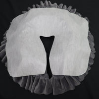 Disposable Non-Woven Massage Table Face Cradle Covers for Spa & Salon, U-Shaped Headrest Pillow Pads