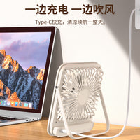 Portable USB Desk Fan with Aromatherapy, Foldable and Wall-Mountable for Office and Dorm