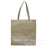 Kraft Paper Gift Bags with Non-Woven Lining, No Gusset, Customizable Logo
