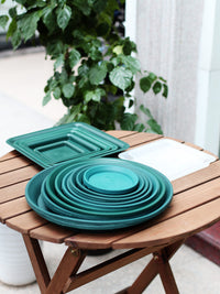 Round Clear Plastic Plant Pot Saucer Drip Tray for Root Control Pots