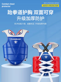 Kids Taekwondo Protective Gear Set with Helmet, Face Mask, Chest Protector, Arm & Leg Guards, Groin Protector