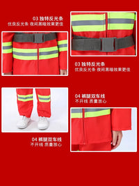 Kids' Firefighter Role Play Costume Set with Helmet and Belt for Performances and Drills