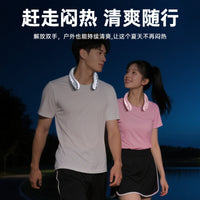 Portable Bladeless Neck Fan with 100-Speed Adjustment and Long Battery Life