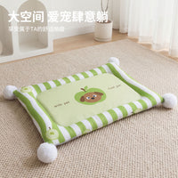 Pet Cooling Mat for Small to Medium Dogs and Cats, Reversible Dual-Sided Summer Sleeping Pad