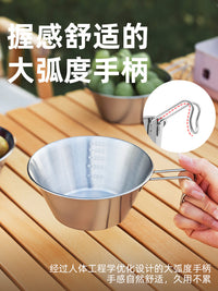 Stainless Steel Sierra Bowl Set for Camping & Outdoor Picnics - Portable Dinnerware with Storage Bag