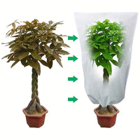 Thickened Plant Frost Protection Cover Winter Drawstring Anti-Freeze and Insect-Proof Plant Cover